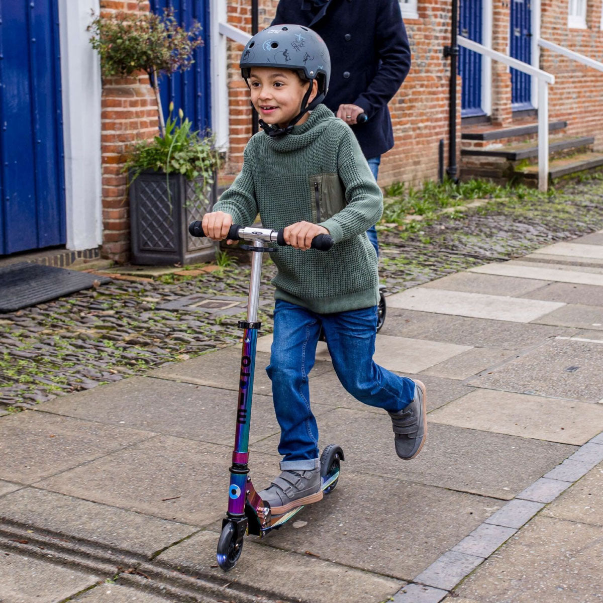 Micro Kickboard Sprite Scooter with LED Wheels - Neochrome