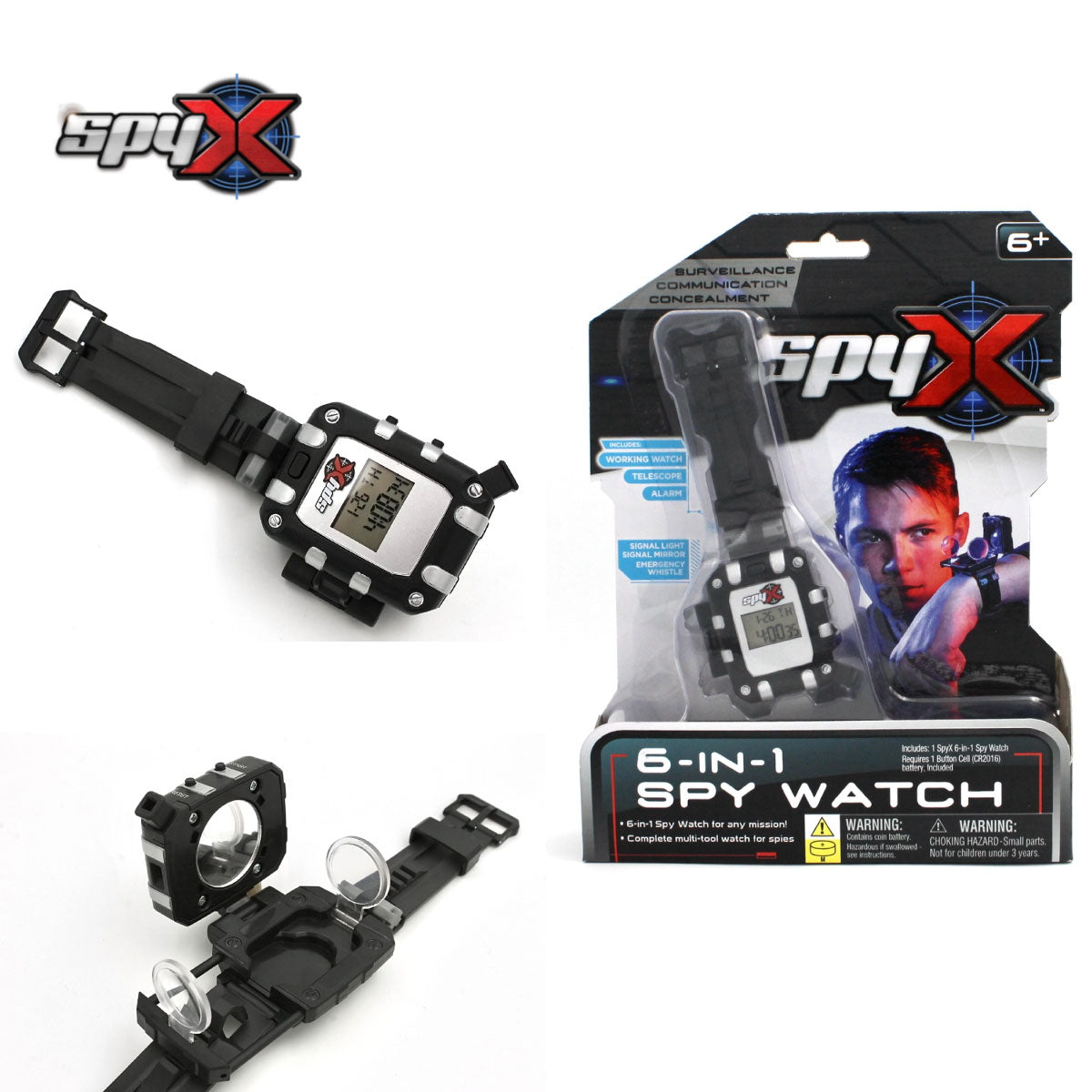 SpyX 6-in-1 Watch