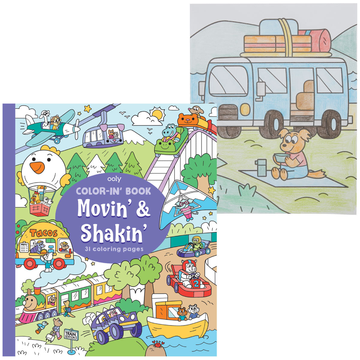 ooly Color-In' Books Movin' & Shakin'
