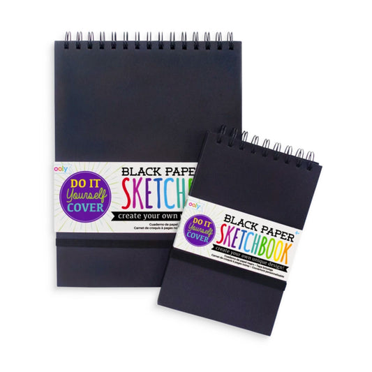 DIY Cover Sketchbook Black Paper from Ooly