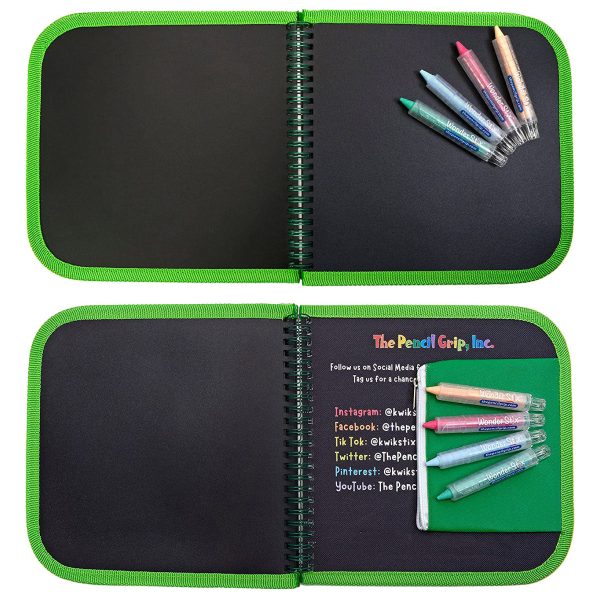 Daily Doodler Animals Reusable Book with 4 Wonder Stix