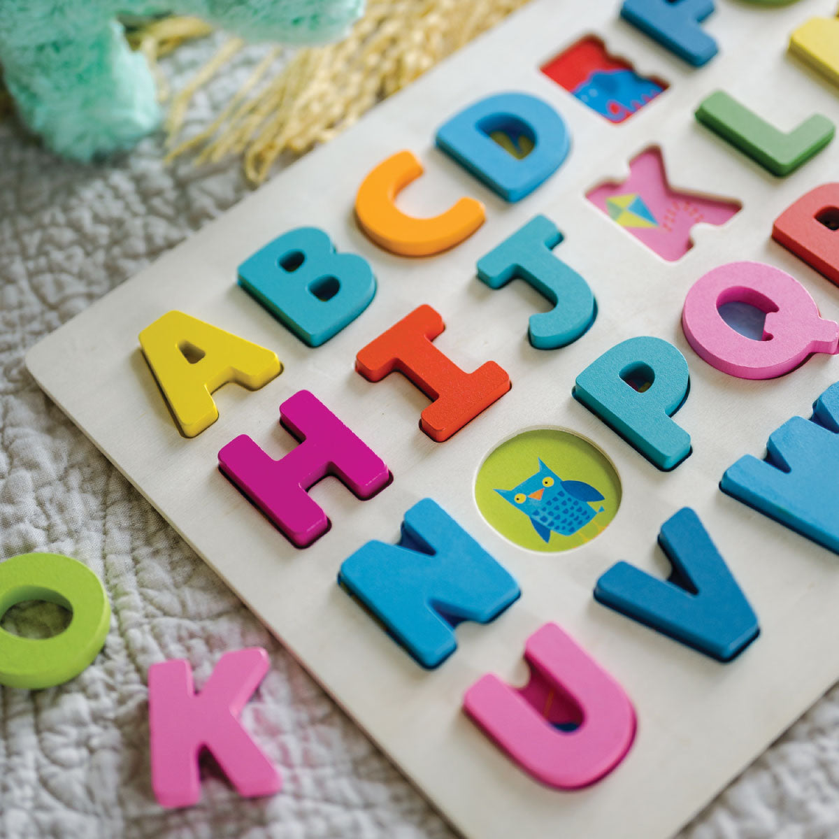 Peaceable Kingdom Wood Alphabet Puzzle