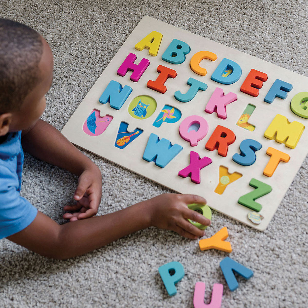 Peaceable Kingdom Wood Alphabet Puzzle