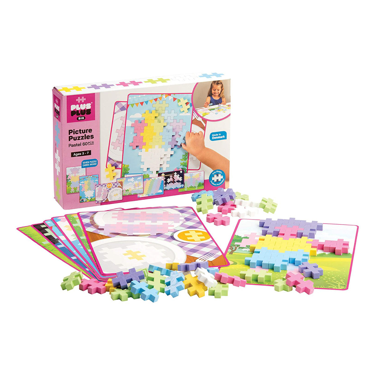 Plus-Plus Pastel Colors Picture Puzzles