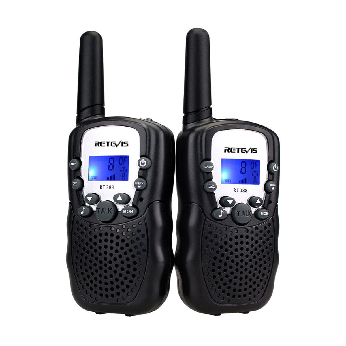 Retevis Kid’s Walkie Talkies with Flashlight in Black
