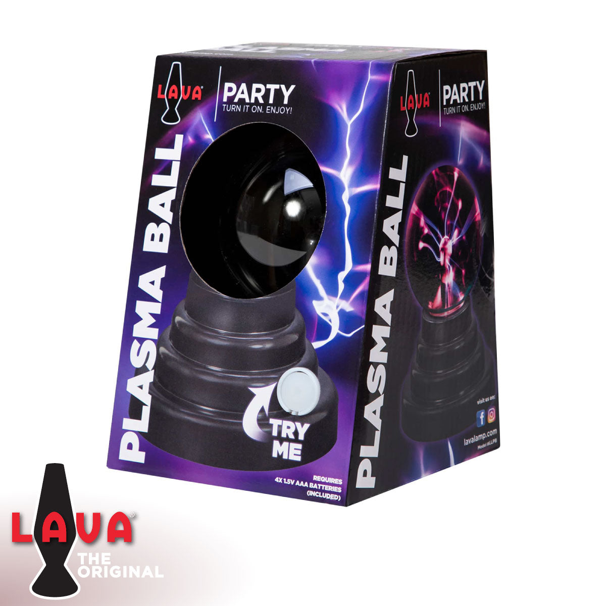 Lava Lamp Plasma Ball - 3” Sphere