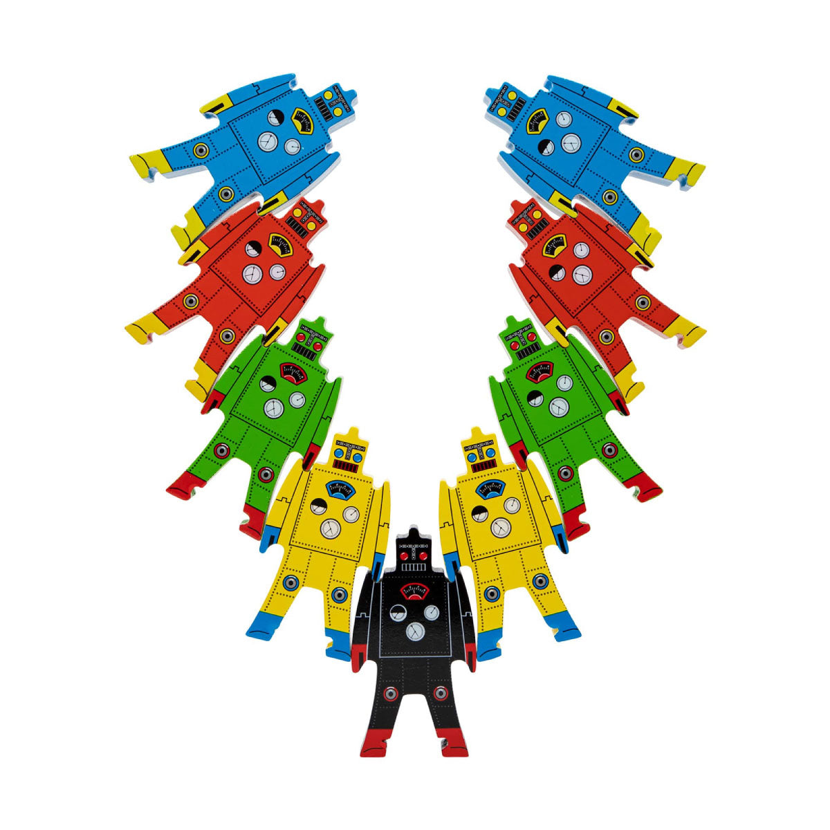 Schylling Wooden Stacking Robots