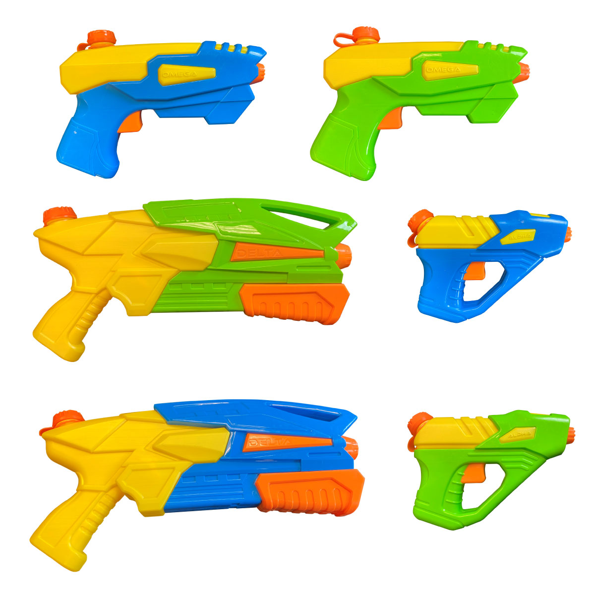 Stream Machine Battle Pack - 6 Piece Water Gun Set