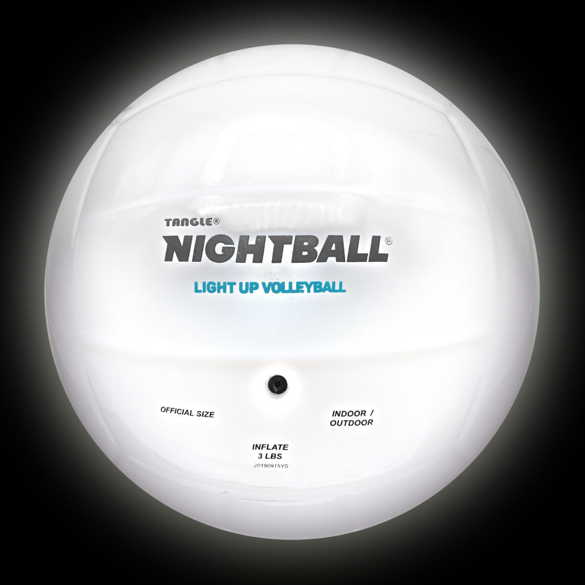 Tangle NightBall Volleyball - White