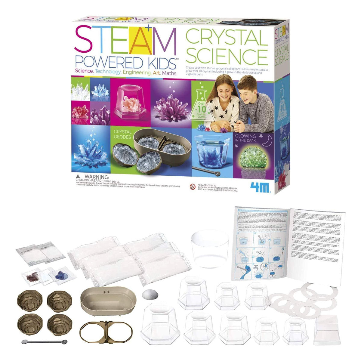4M STEAM Powered Kids Crystal Science Kit