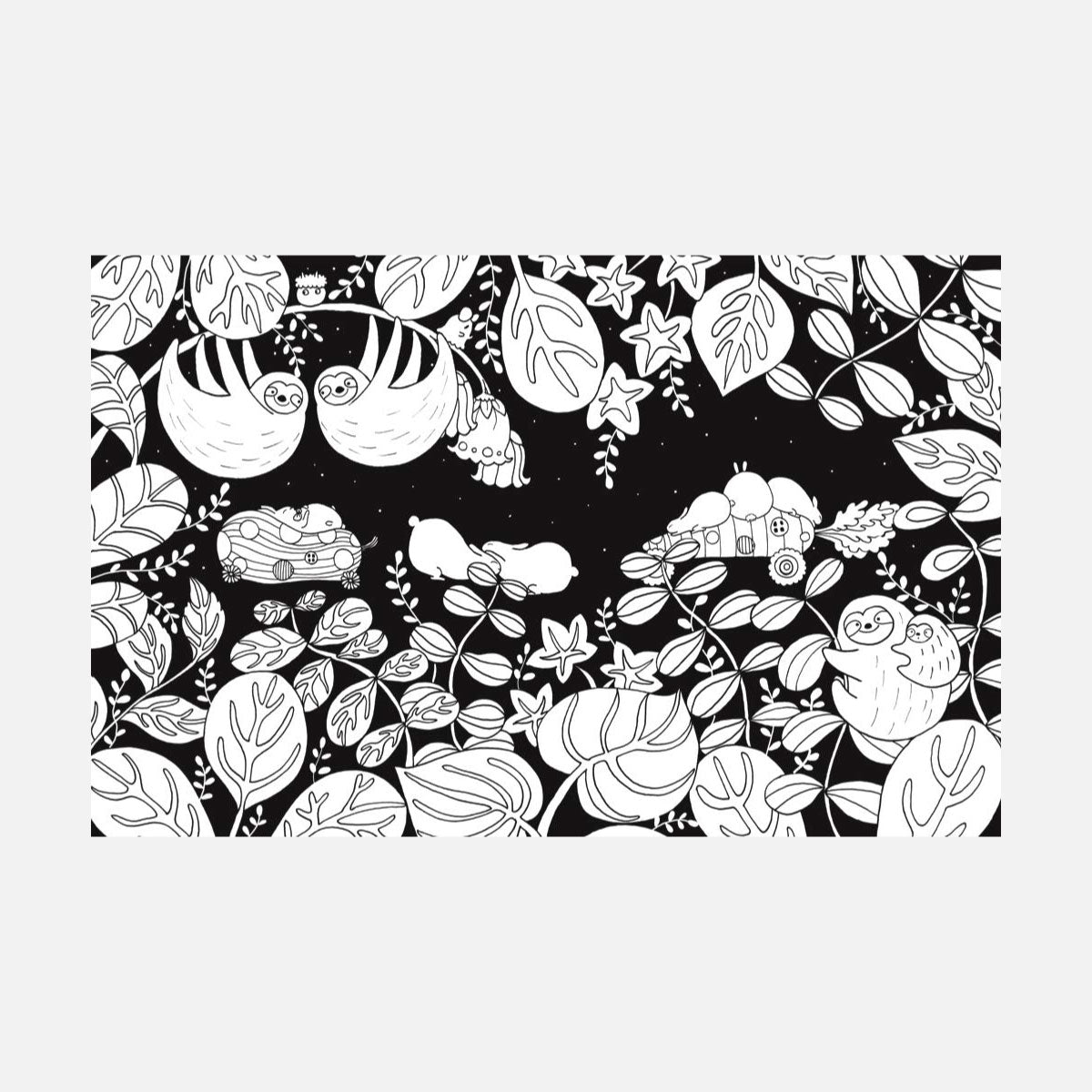 A Million Sloths Coloring Book by Lulu Mayo