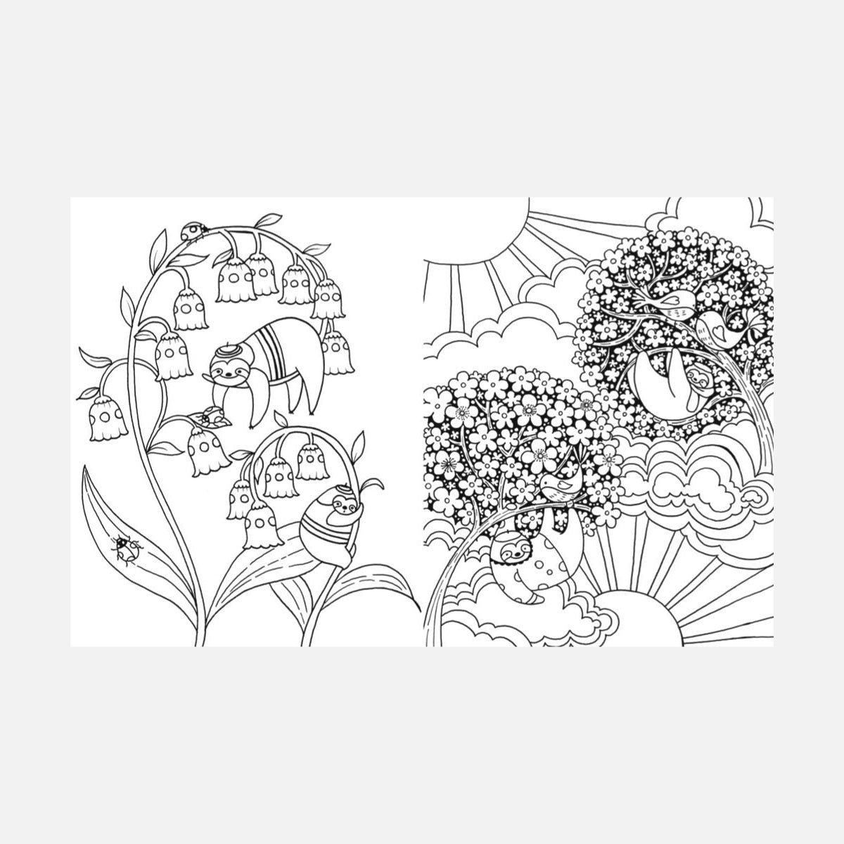 A Million Sloths Coloring Book by Lulu Mayo