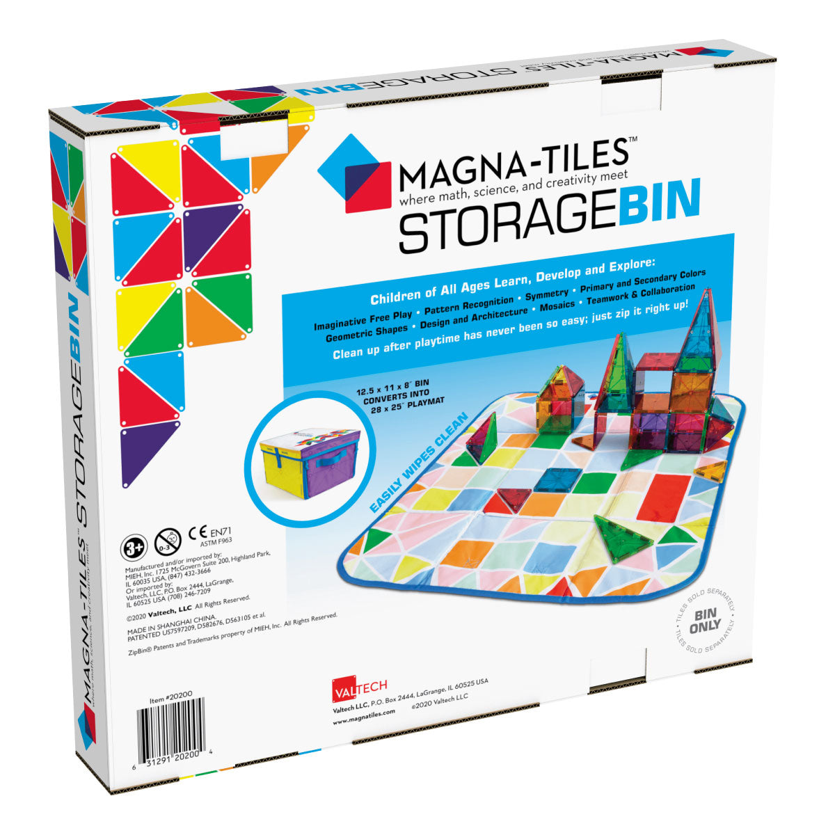Magna-Tiles Storage Bin & Playmat