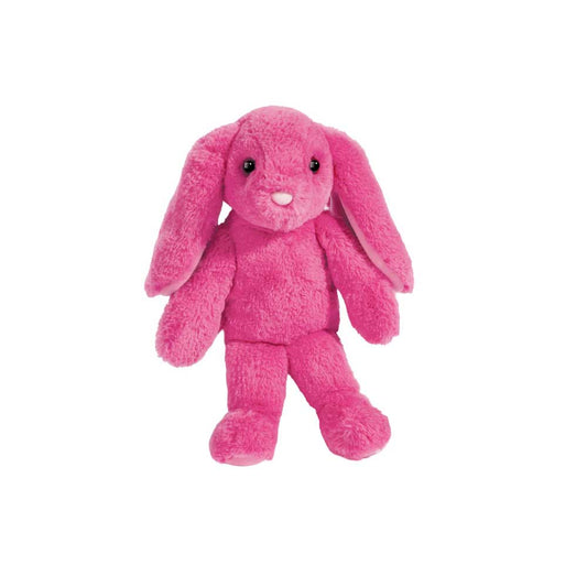Douglas Begonia Floppy Bunny, Small plush, eye-catching raspberry-pink color 