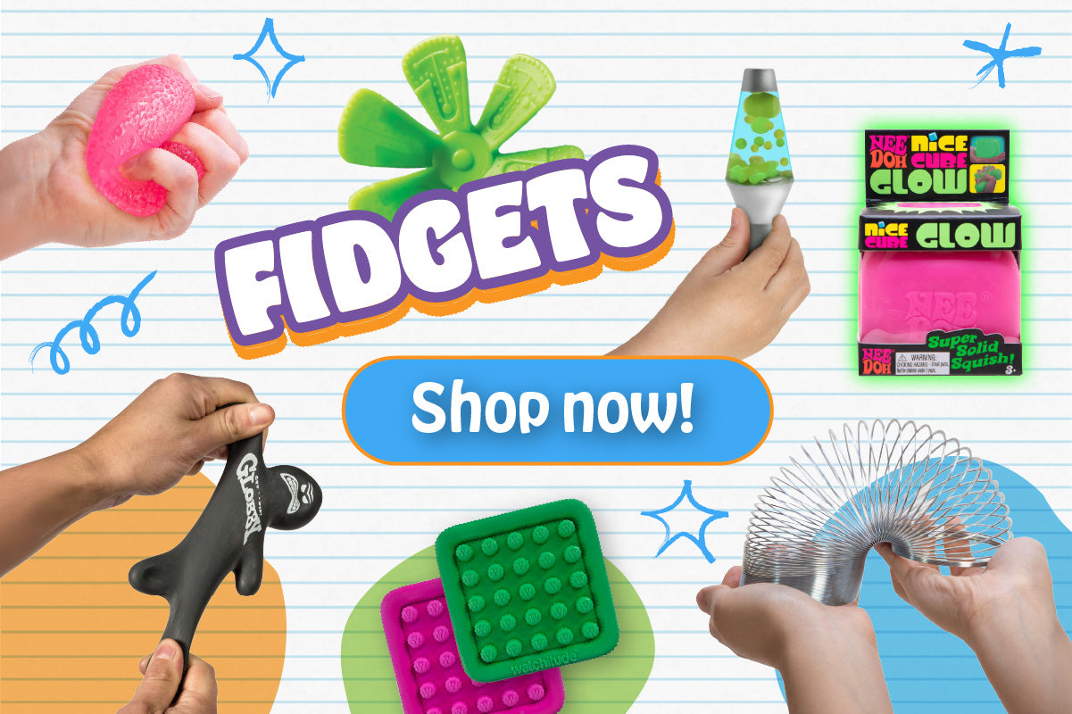 Shop Now for Fidgets to help kids stay on task and focused on their homework!
