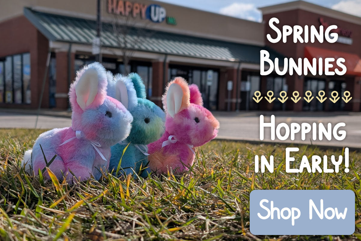 Spring Bunnies and Plush are Hopping in Early! Click here to shop the collection!