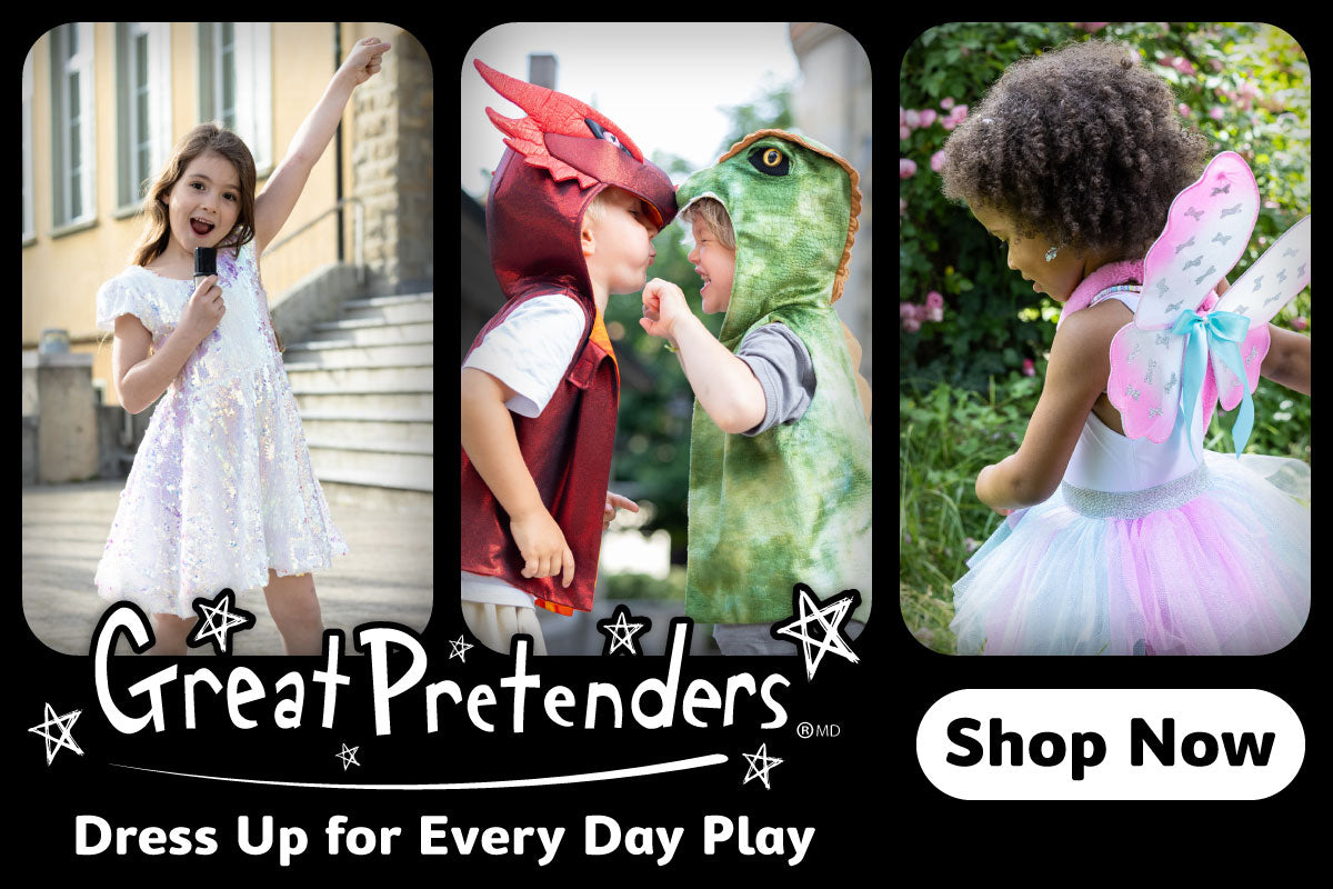 Click here to shop for Great Pretenders costumes, dress up outfits, and accessories. Perfect for every day play!