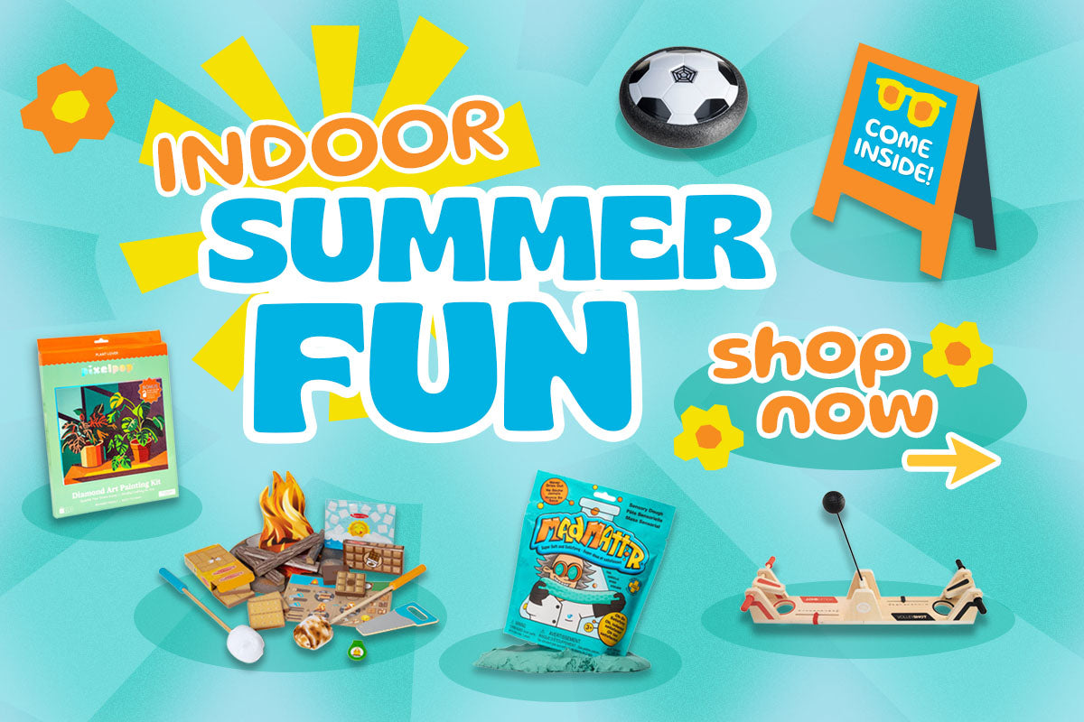 Click here to shop for toys and games to keep everyone happy playing indoors!
