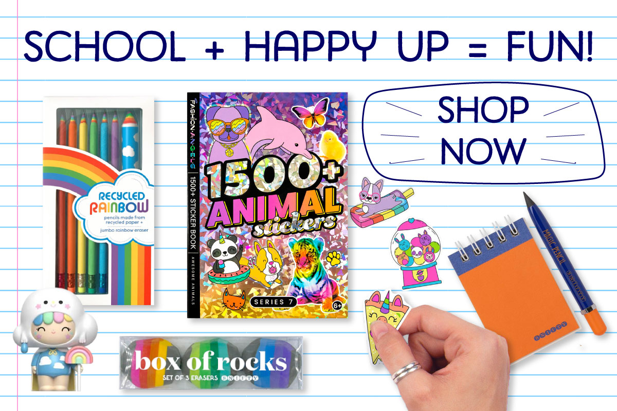 Click here to shop for fun school supplies to make your study space a happy place!