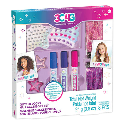 Make It Real 3C4G Glitter Locks Hair Accessory Set