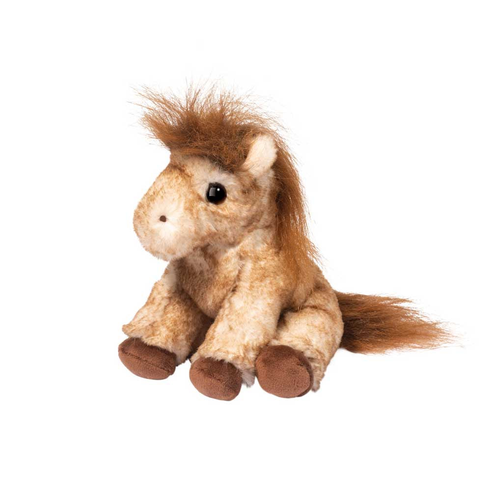 Douglas Dustie Tan Tipped Horse Mini Soft