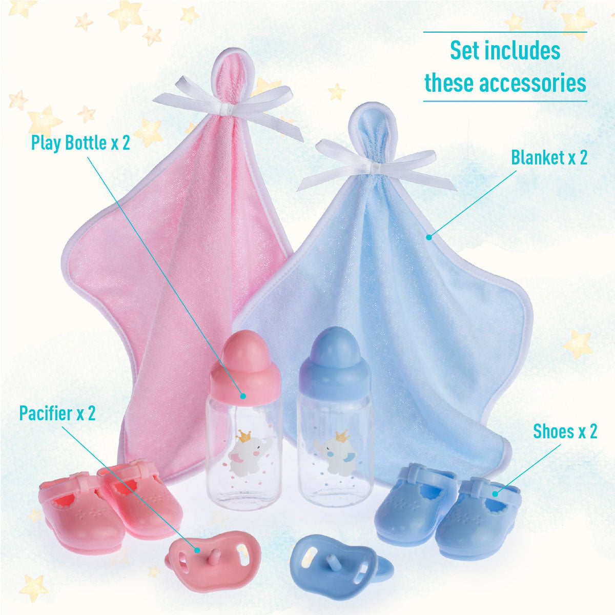 Berenguer Boutique Baby Doll Twins Gift Set from JC Toys.