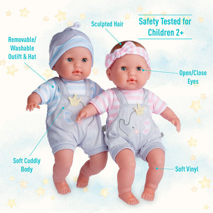 Berenguer Boutique Baby Doll Twins Gift Set from JC Toys.