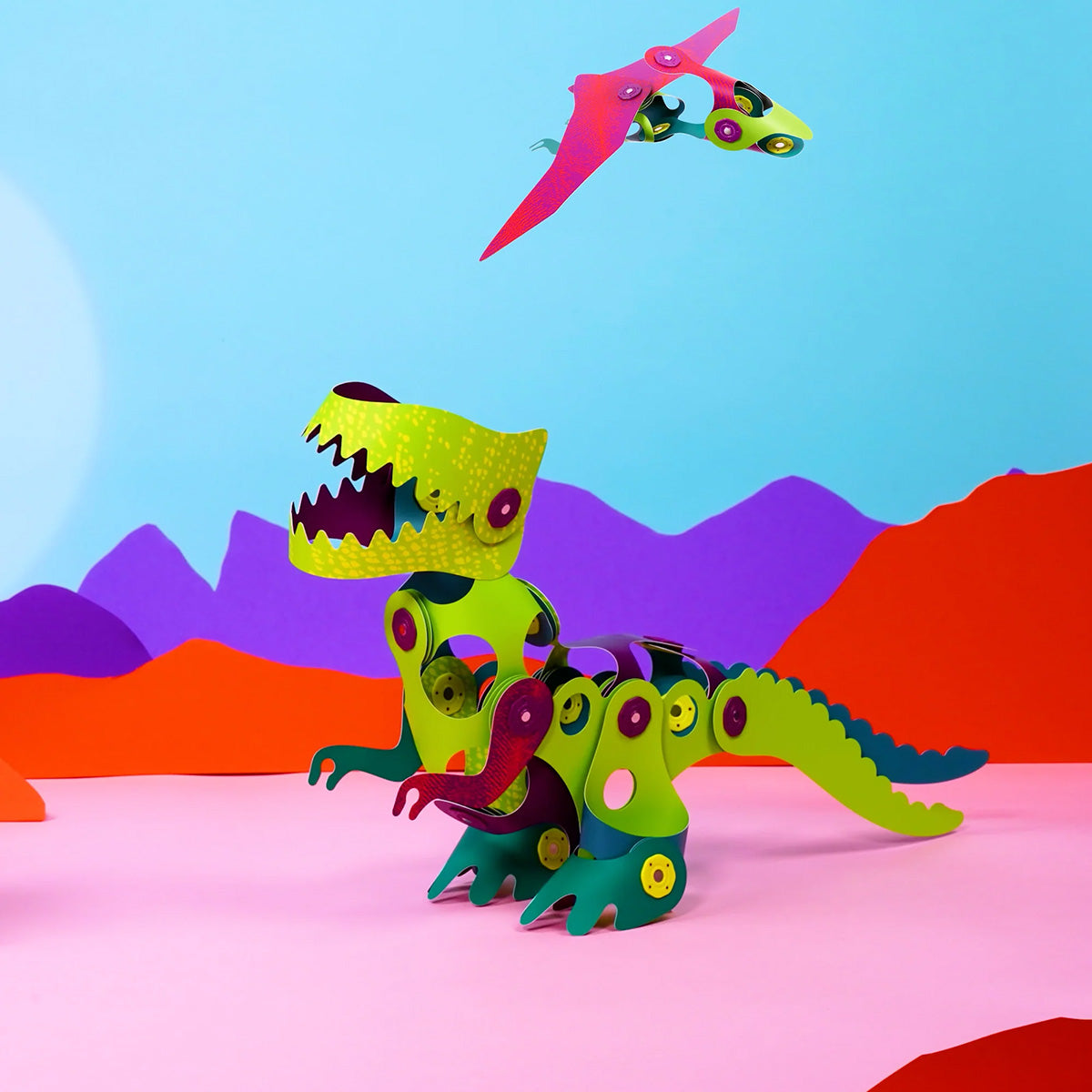 Clixo Dino Adventure Pack - 36 Piece Set