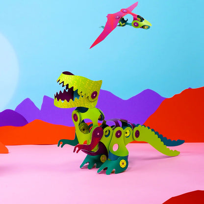 Clixo Dino Adventure Pack - 36 Piece Set