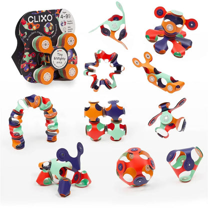 Clixo Tiny & Mighty Space Pack - 9 Piece Set