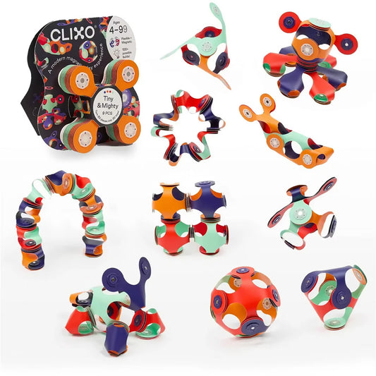 Clixo Tiny & Mighty Space Pack - 9 Piece Set
