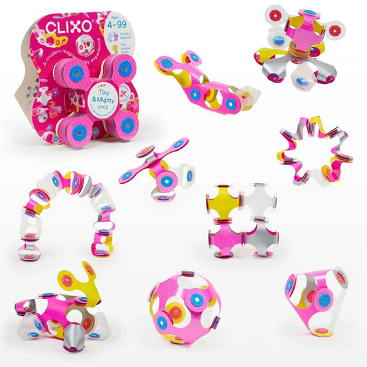 Clixo Tiny & Mighty Sparkle Pack - 9 Piece Set