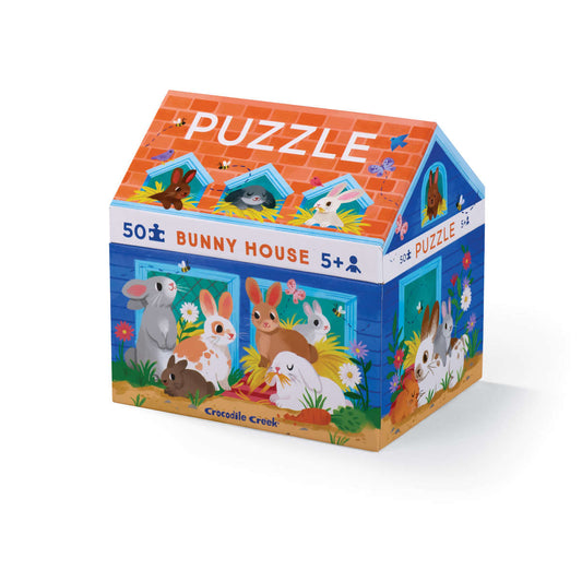 Crocodile Creek Bunny House 50 piece puzzle