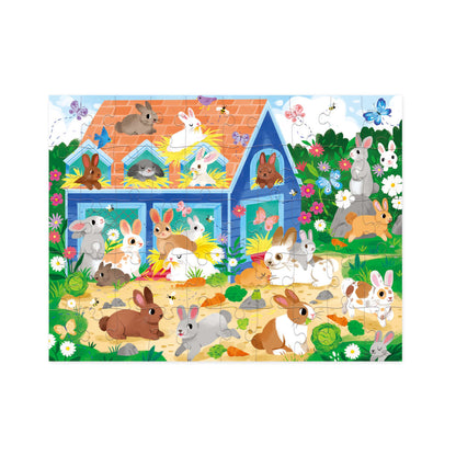 Crocodile Creek Bunny House 50 piece puzzle