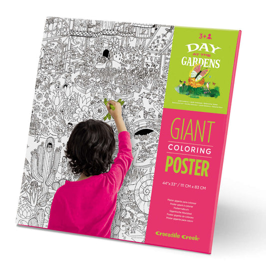 Crocodile Creek Giant Coloring Poster - Day at the Gardens