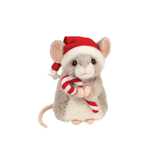 Douglas Merrie Mouse with Santa Hat & Candy Cane