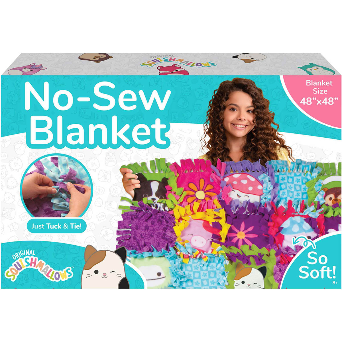 Squishmallows Design Your Own No-Sew Blanket Kit by Fashion Angels.