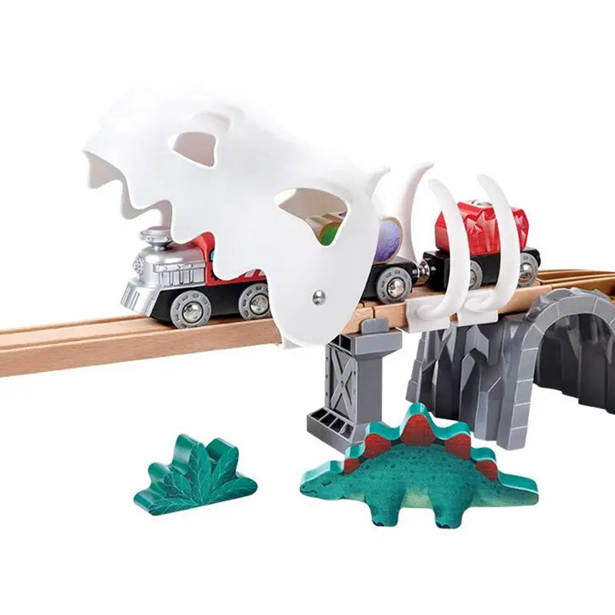 Dino Railway glow-in-the-dark Adventure Set by Hape.