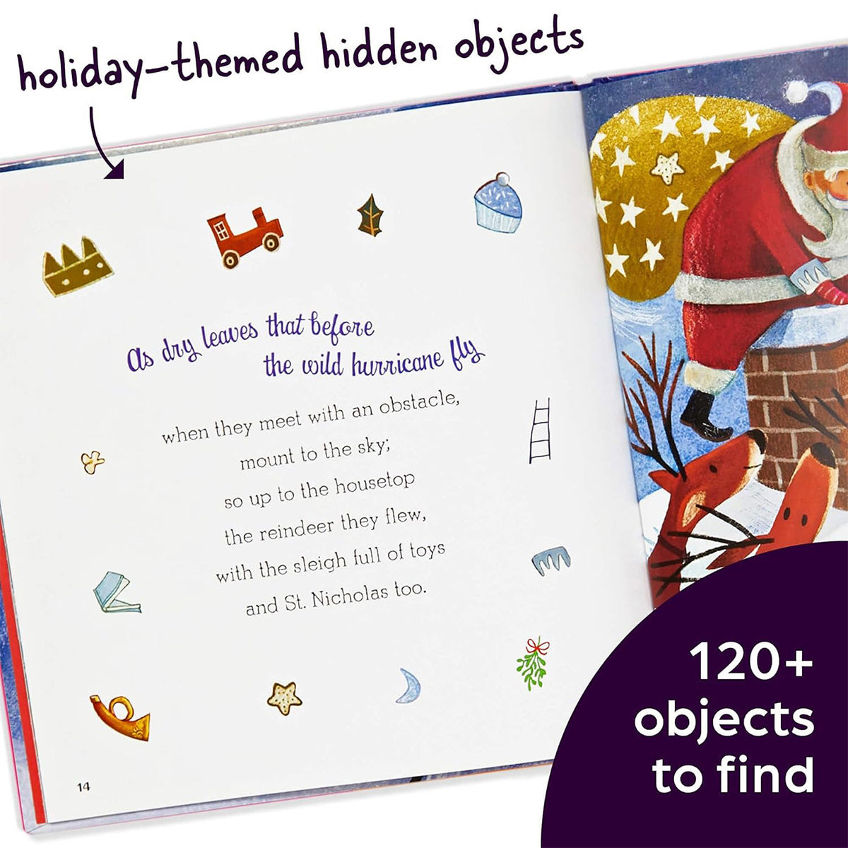 'Twas the Night Before Christmas, a Highlights Hidden Pictures Storybook.