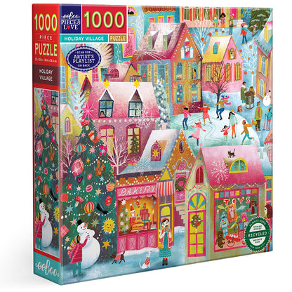 Holiday Village - 1000 Piece Puzzle - eeBoo