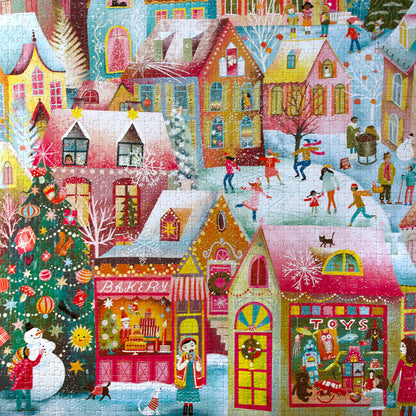 Holiday Village - 1000 Piece Puzzle - eeBoo