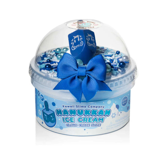 Kawaii Slime Hanukkah Ice Cream Cloud Creme Slime