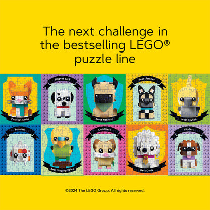 The next challenge in the bestselling LEGO puzzle line.