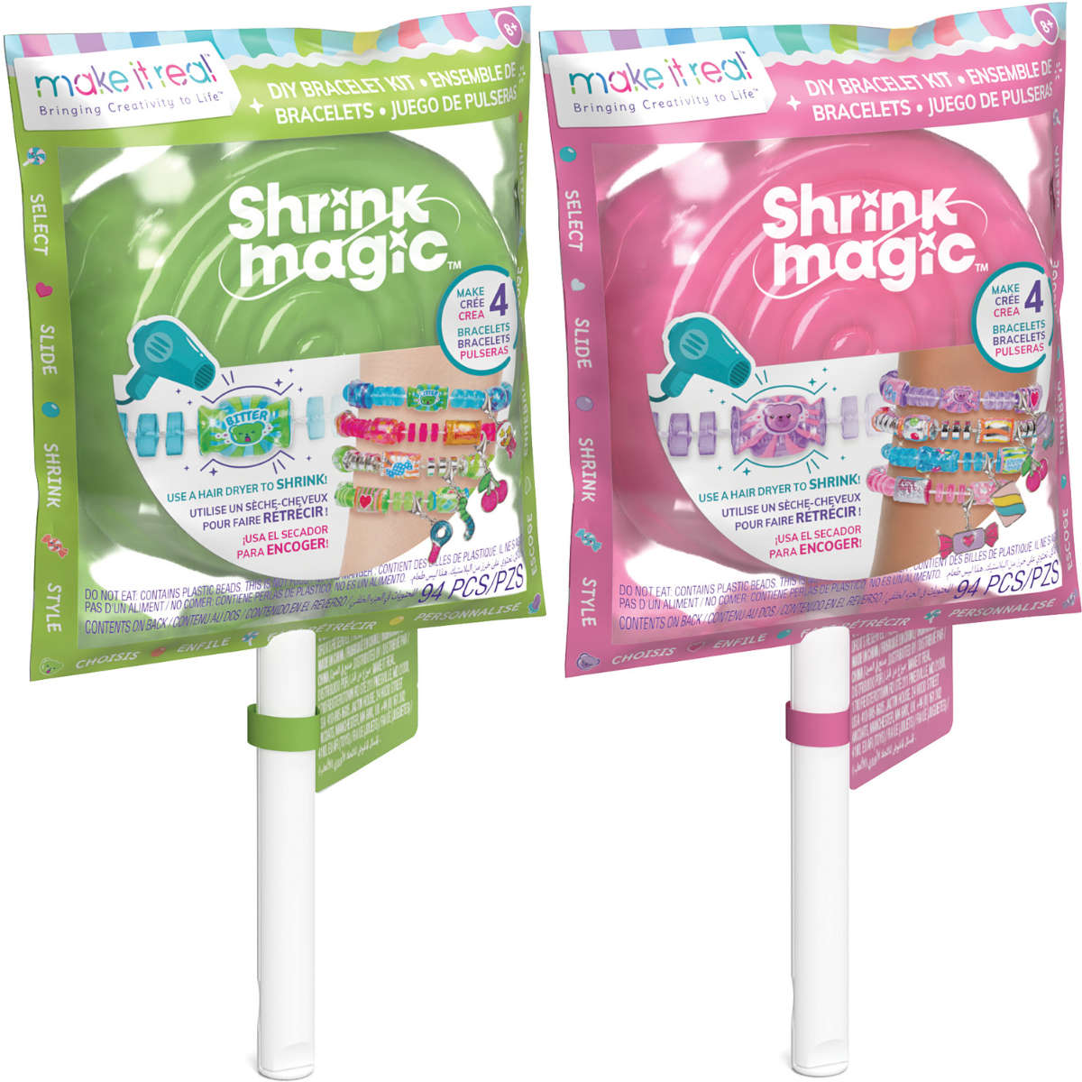 Make It Real Shrink Magic Lollipop - DIY Bracelet Kits