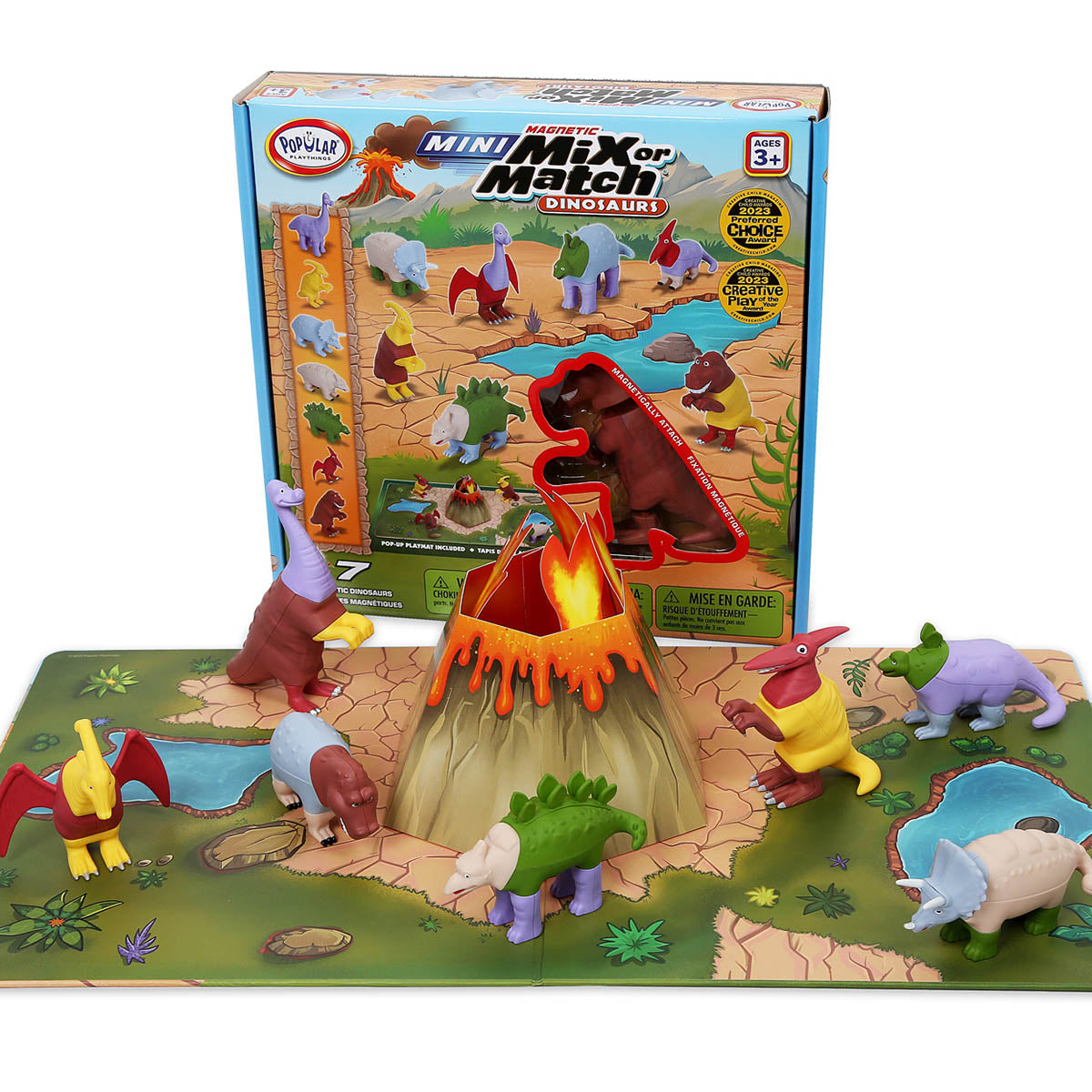 Mini Magnetic Mix or Match Dinosaurs Deluxe from Popular Playthings.