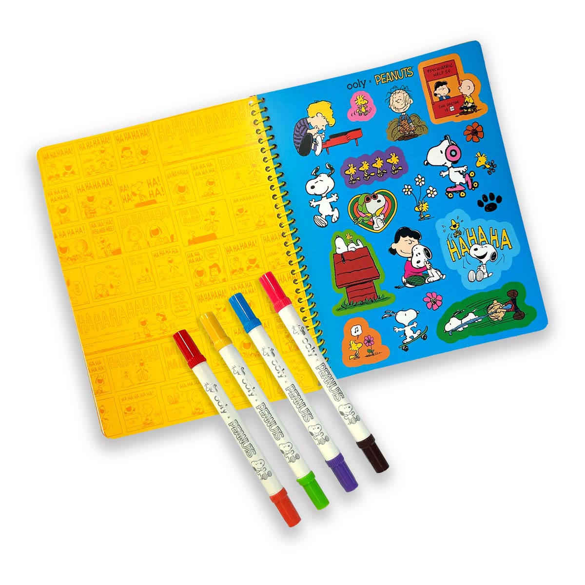 OOLY x Peanuts Activity Travel Kit & Double-Ended Markers