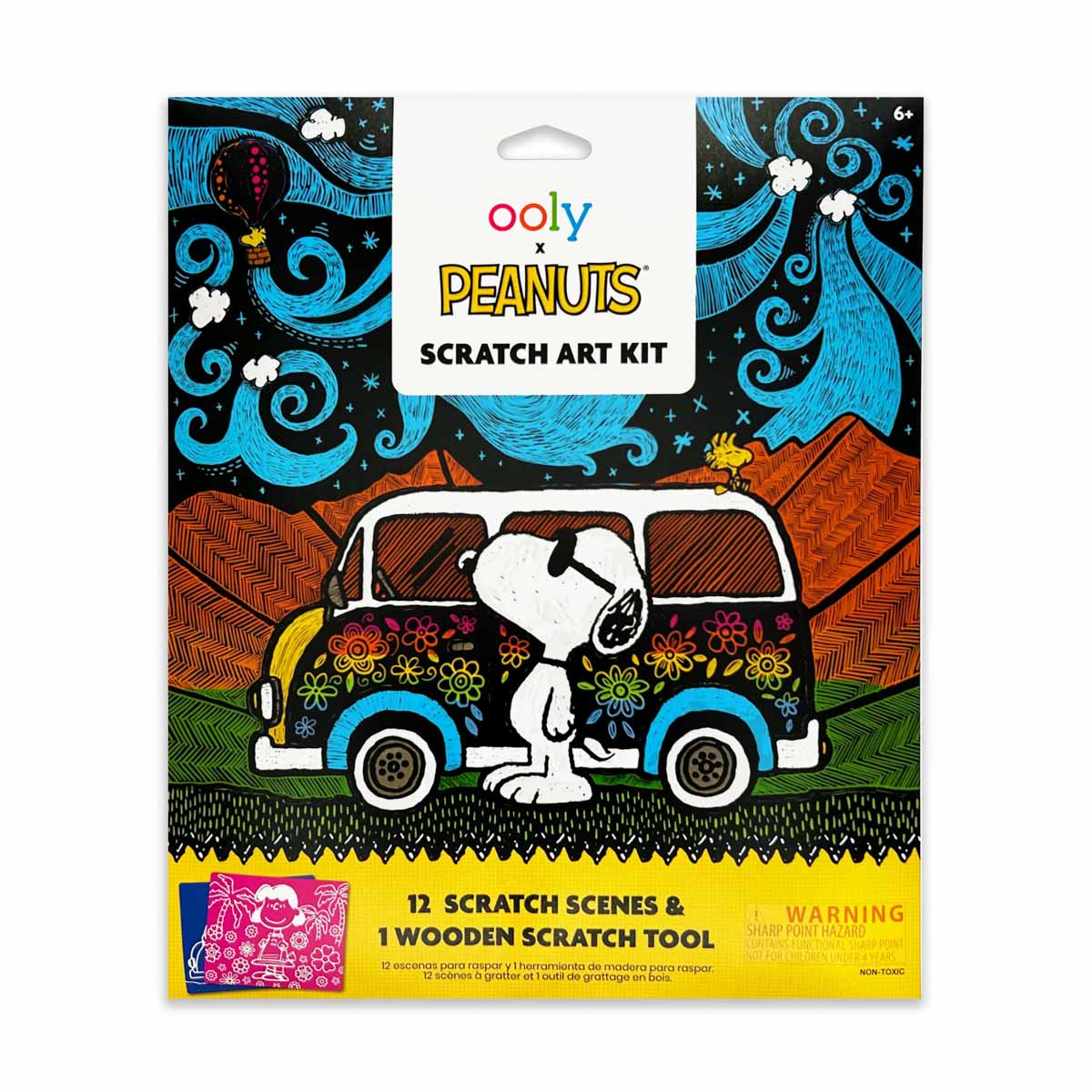 OOLY x Peanuts Scratch Art Kit