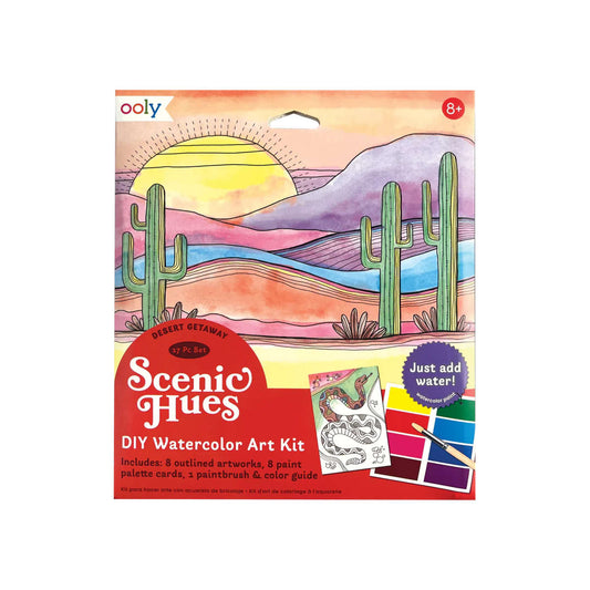 Ooly Scenic Hues DIY Watercolor Art Kit - Desert Getaway