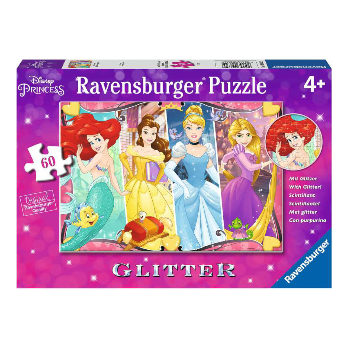 Ravensburger Disney Princess Heartsong Glitter Puzzle 60 pieces