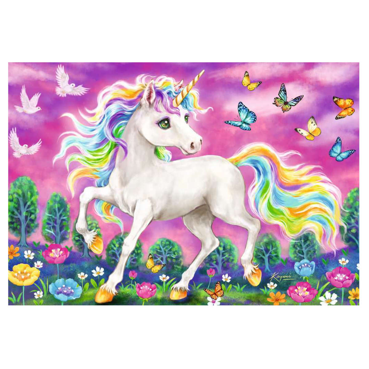 Ravensburger Unicorn and Pegasus 2x24 piece puzzle